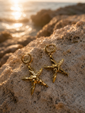 Boucles d’Oreilles Étoile de Mer Dorée